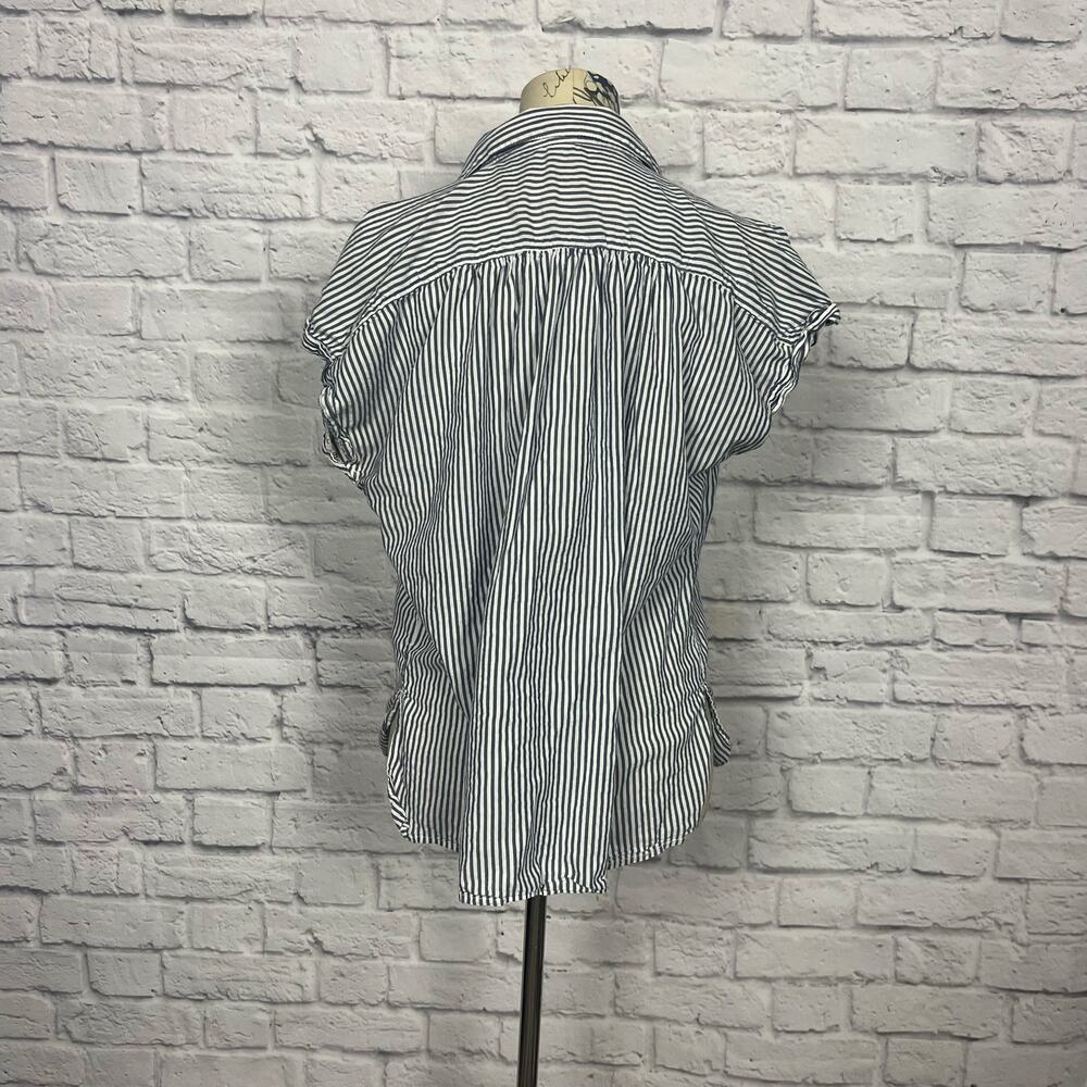 Old Navy Stripe Button Up Women's Blouse - Picture 4 of 5